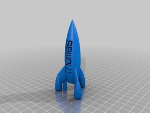 thomas rocket decor customized 3d print model - Mito3D