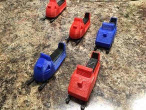 snowmobiles vehicles model toy 3d print model - Mito3D