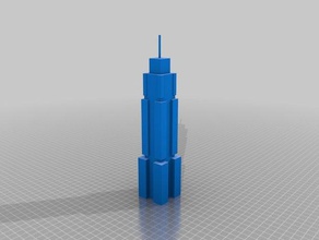 empire state building buildings structures emprire makeredchallenge tower 3d print model - Mito3D