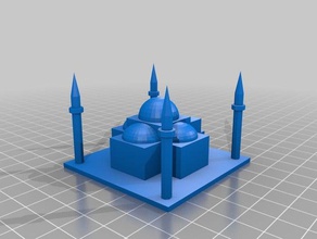 la moschea di santa sofia chiesa gli edifici le strutture kirche makeredchallenge moschee museo 3d print model - Mito3D