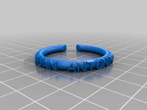 my customized text ringbraceletcrown thing juan antonio fashion 3d print model - Mito3D