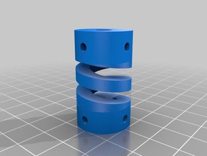 lp flexible helical Kupplung diy angepasst 3d print model - Mito3D