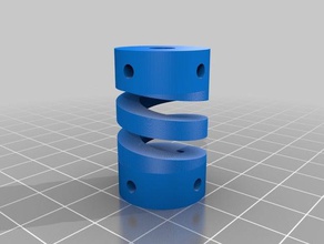 lp flexible helical coupling diy customized 3d print model - Mito3D