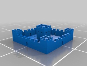castello 3d stampa 3d print model - Mito3D