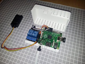raspberry pi a+ 2 relay module hl-526 v10 case other freecad openwifithermostat aplus 3d print model - Mito3D