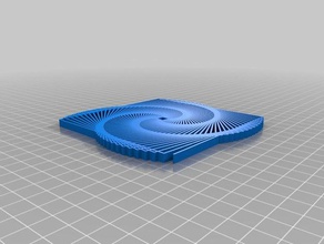 turtle spiral generator 2d art customized 3d print model - Mito3D