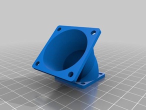 il mio personalizzato parametriable di qualsiasi dimensione, dimensione ventola adattatore collettore angolo del tubo 3d stampa 3d print model - Mito3D