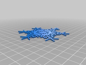 snowflake 131 interactive art customized 3d print model - Mito3D