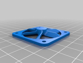 simple metal 40mm fan cover 3d printer parts part 3d print model - Mito3D