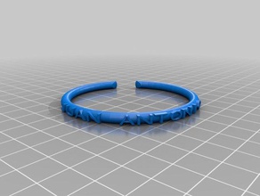 özelleştirilmiş metin ringbraceletcrown işimi juan antonio moda 3d print model - Mito3D