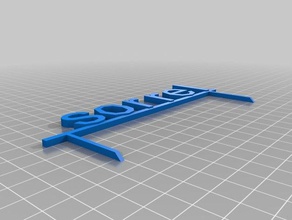 l'oseille des signes les logos personnalisé 3d print model - Mito3D