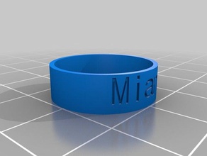m rings customized 3d print model - Mito3D