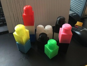 nicht mega blok 1x1 wslight Kuppel Bau Spielzeug 3d print model - Mito3D