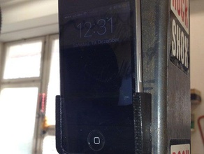 iphone 44s abgewinkelte Wandhalterung mobile 4s Halter 4 3d print model - Mito3D