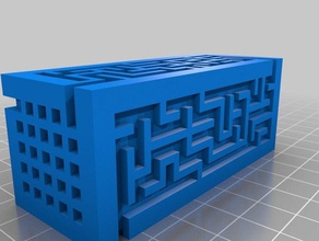block random maze cube generator pure openscad toys games customized 3d print model - Mito3D