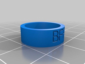 bff ring 4 rings customized 3d print model - Mito3D