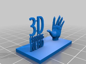 3dprinting-nerds logo hoch 5 bonus 3d print model - Mito3D