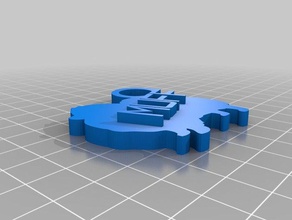 muff keychain keychains customized 3d print model - Mito3D