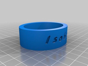 isobel 3 bracciali personalizzato 3d print model - Mito3D