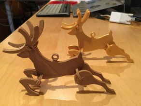 voltivo christmas reindeer ornament sculptures kids 3d print model - Mito3D