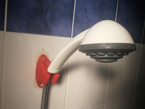 support de douchette la salle bains tête douche 3d print model - Mito3D