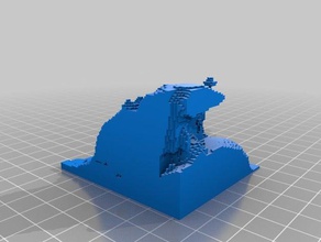minecraft landscape 2 games 3d print model - Mito3D