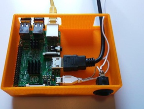 raspberry pi 2 box kodi hobby power switch case xbmc 3d print model - Mito3D