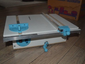 mini Tisch sah Maschine tools Klinge Zaun Manometer micro Gehrung Holz 3d print model - Mito3D