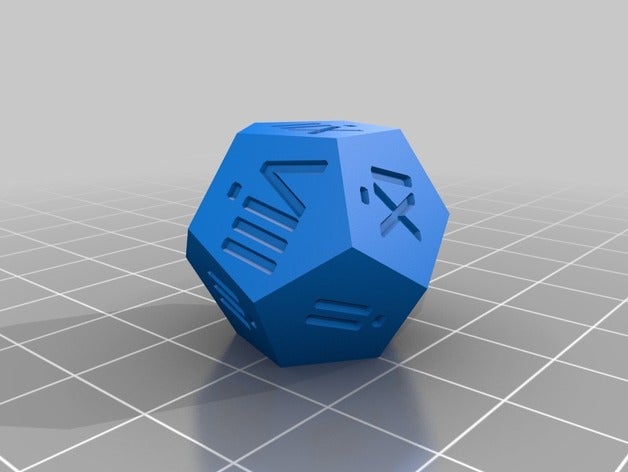 d12 roman Würfel 3D print model - Mito3D