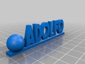 nombre adolfo other 3d print model - Mito3D