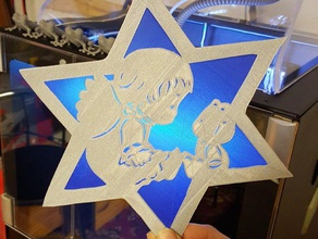 enfant star décor l'ange les fêtes de noël décoration 3d print model - Mito3D