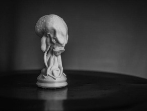 cthulhu chess piece toys games 3d print model - Mito3D