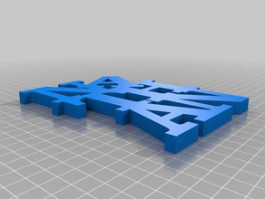 meine angepasste variable Wort Skulptur Skulpturen 3d print model - Mito3D