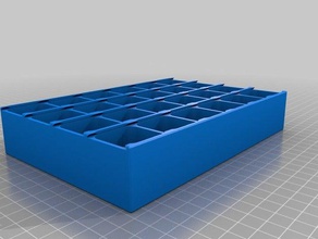 meu personalizados compartimentado caixa separada tampas contentores 3d print model - Mito3D