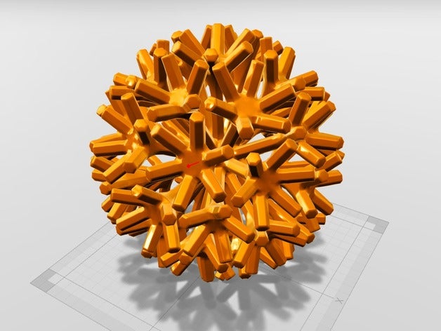 candy math art ball christmas decoration parametric vectary 3D print model - Mito3D
