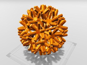 candy math art ball christmas decoration parametric vectary 3d print model - Mito3D