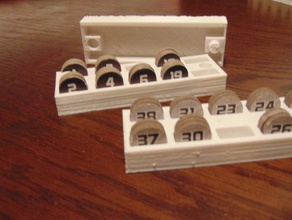 le x-wing de l'id jeton plateau rangement jouet jeu accessoires star wars dessus table miniatures xwing 3d print model - Mito3D