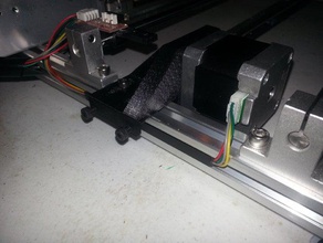 folger 2020 i3prusa motor mount 3d printer parts extrusion belt bracket folgertech tech prusa i3 tensioner y-axis 3d print model - Mito3D