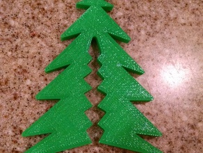 árbol de navidad clip la bolsa cocina comedor chip-clip hoja perenne vacaciones 3d print model - Mito3D