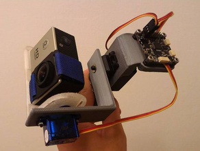 servo giunto cardanico la fotocamera 9g arduino gimbal supporto per macchina fotografica cc3d 3d print model - Mito3D