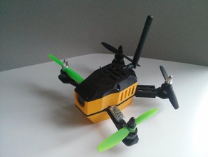 yellow bee 160 copter racer rc vehicles drone quadcopter 3d print model - Mito3D
