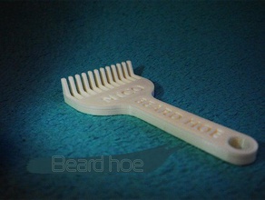 beard hoe bathroom beards berad comb facial hair mustache 3d print model - Mito3D