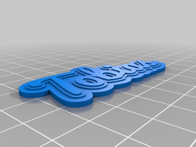 geschenk von tobias Schlüsselanhänger angepasst 3D print model - Mito3D