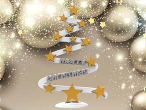 feliz navidad 10 decoración la de decoraciones adorno el árbol merrychristmas 3d print model - Mito3D