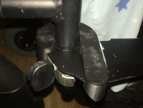 suporte de fixação rapidinha p222 swing-away cabide outros assistencial assistivetech apoio para os pés cadeira rodas 3d print model - Mito3D