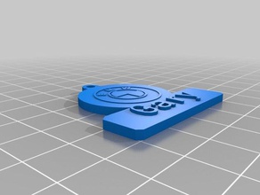 gary auto keyringwith loghi i portachiavi personalizzato 3d print model - Mito3D