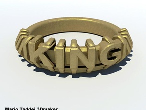 king ring bracelet crown jewelry 3d print model - Mito3D