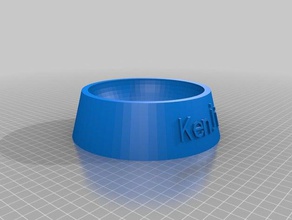 kenjis bowl pets customized 3d print model - Mito3D