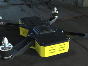 350mm quad i veicoli apm multirotor pixhawk quadcopter 3d print model - Mito3D