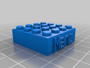 4x4 manz lego block costruzione i giocattoli personalizzato 3d print model - Mito3D